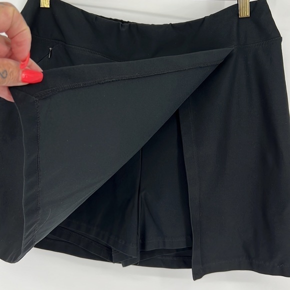 LL Bean Tennis Skort Stretch black SZ L - Picture 2 of 10